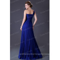 Grace Karin Mulheres Long Chiffon One Shoulder design Blue Vestido de dama de honra CL3467-1